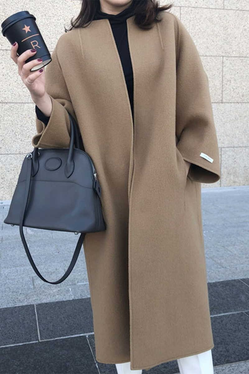 Vêtements d'extérieur décontractés, style streetwear, avec poches et col en cardigan (6 couleurs)