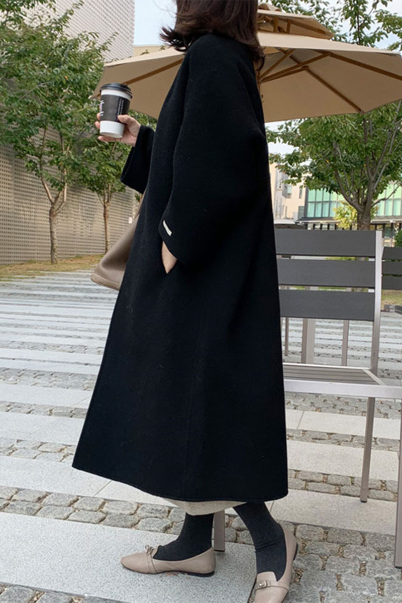 Vêtements d'extérieur décontractés, style streetwear, avec poches et col en cardigan (6 couleurs)