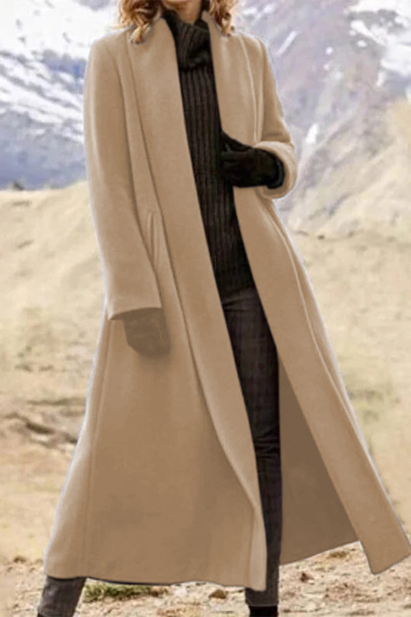 Vêtements d'extérieur décontractés à col châle avec poches (7 couleurs)