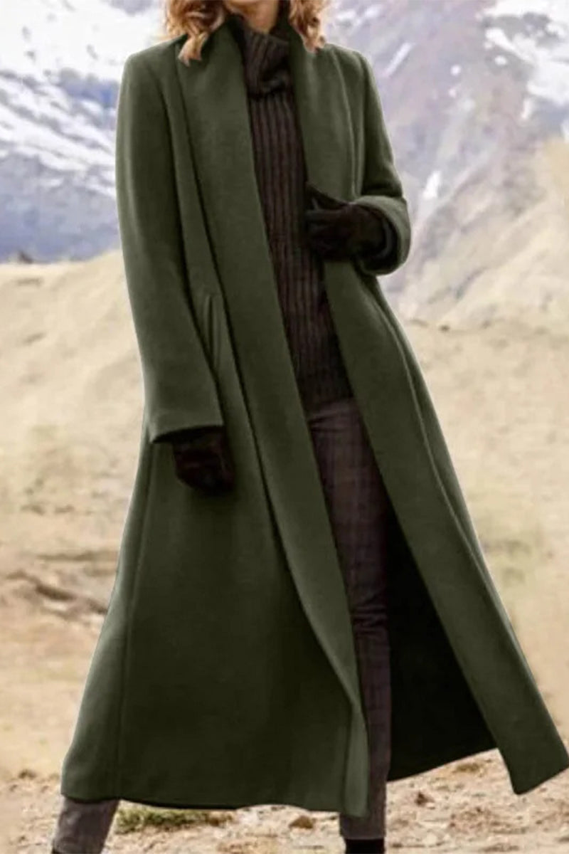 Vêtements d'extérieur décontractés à col châle avec poches (7 couleurs)