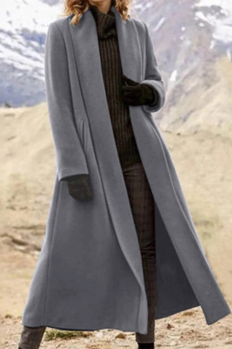 Vêtements d'extérieur décontractés à col châle avec poches (7 couleurs)