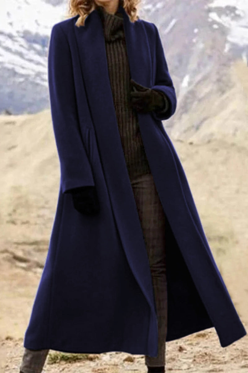 Vêtements d'extérieur décontractés à col châle avec poches (7 couleurs)