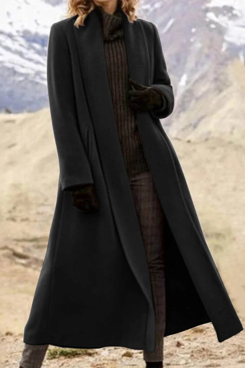 Vêtements d'extérieur décontractés à col châle avec poches (7 couleurs)