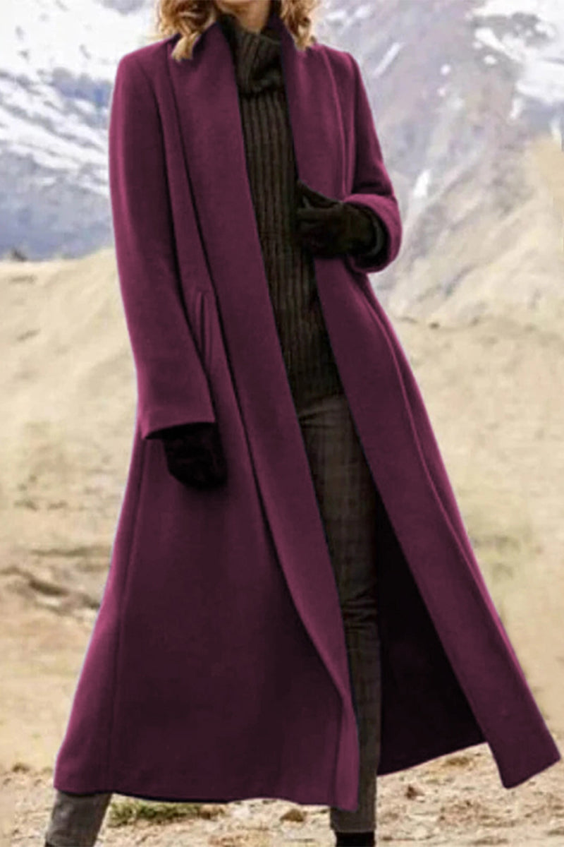 Vêtements d'extérieur décontractés à col châle avec poches (7 couleurs)