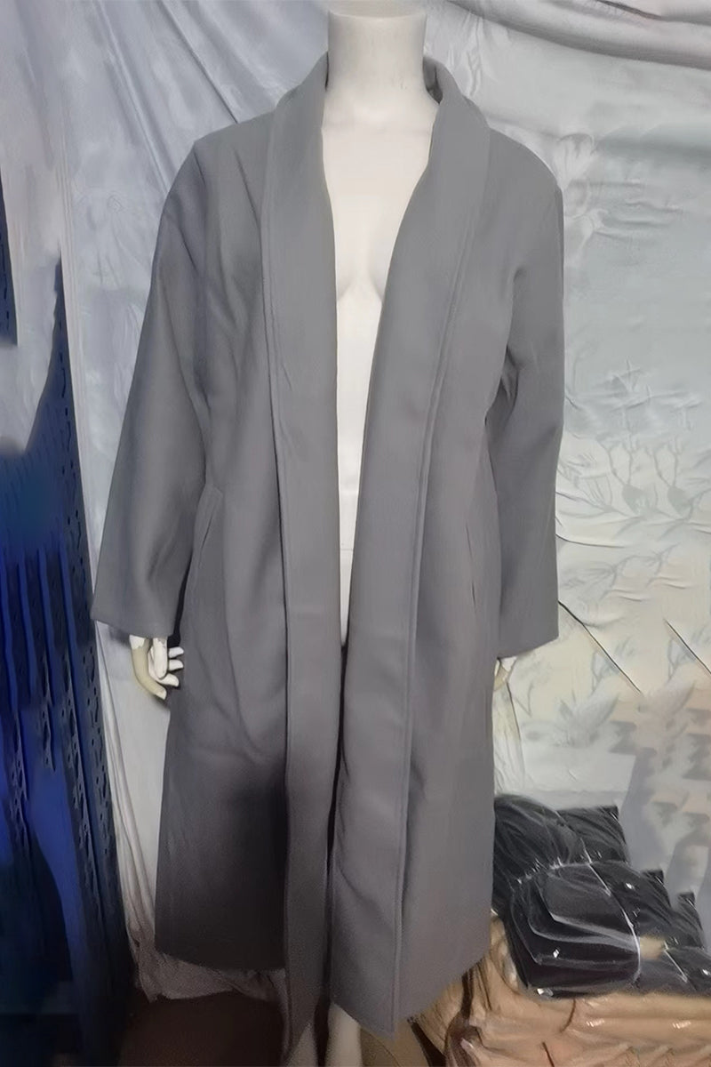 Vêtements d'extérieur décontractés à col châle avec poches (7 couleurs)