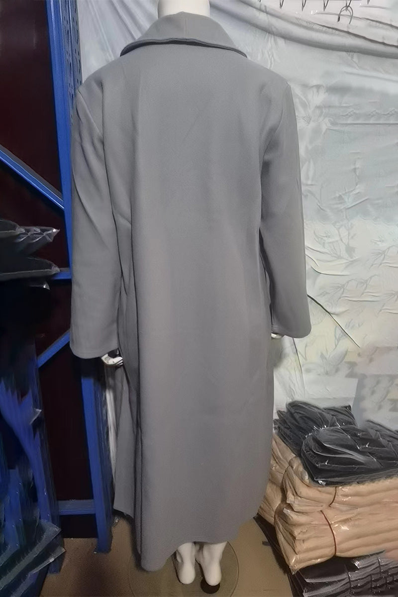 Vêtements d'extérieur décontractés à col châle avec poches (7 couleurs)