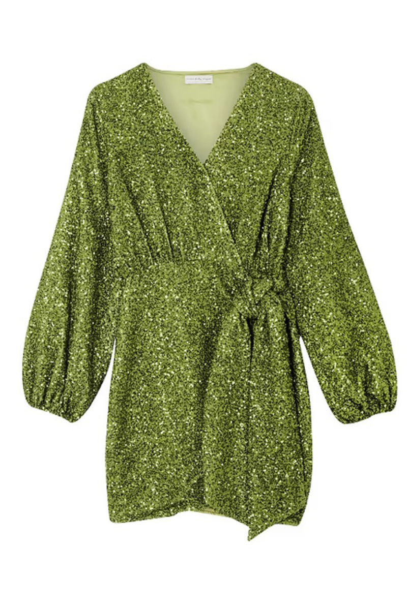 Robes Sexy en Dentelle à Volants et Décolleté en V (4 Couleurs)