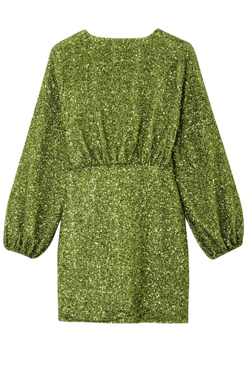 Robes Sexy en Dentelle à Volants et Décolleté en V (4 Couleurs)