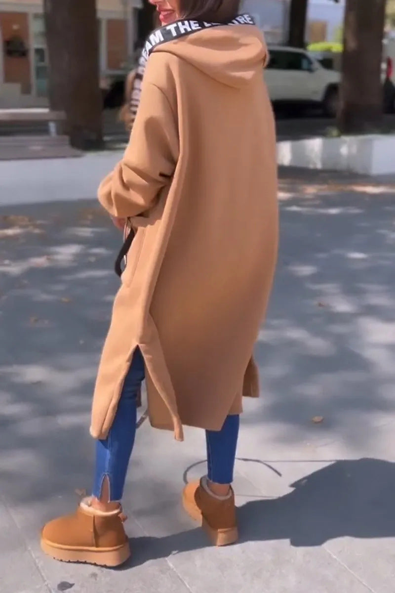 Vêtements d'extérieur à capuche zippés, style streetwear décontracté, avec poches et empiècements (5 couleurs)