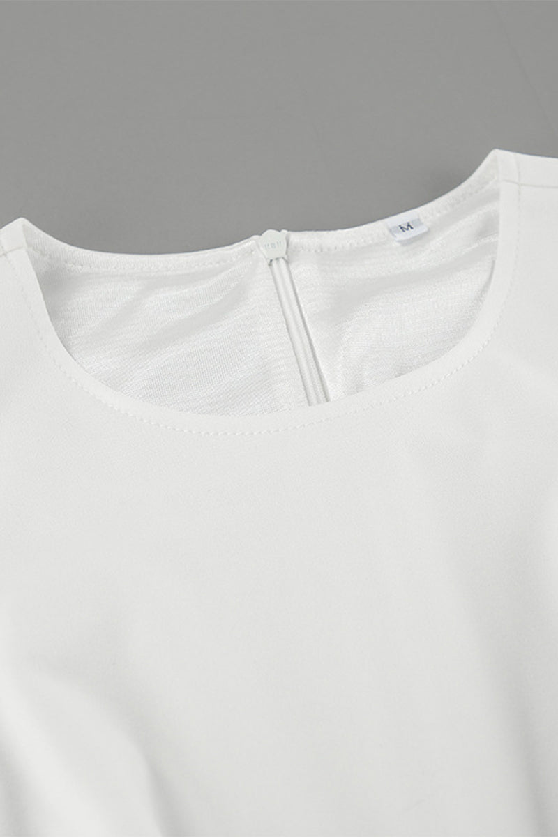 Robes décontractées à porter au quotidien, col rond, sans manches