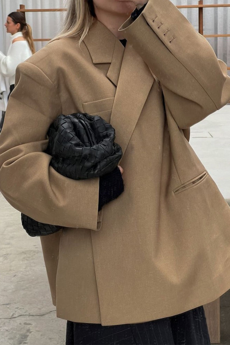 Vêtements d'extérieur décontractés à lacets et col montant avec poches (3 couleurs)