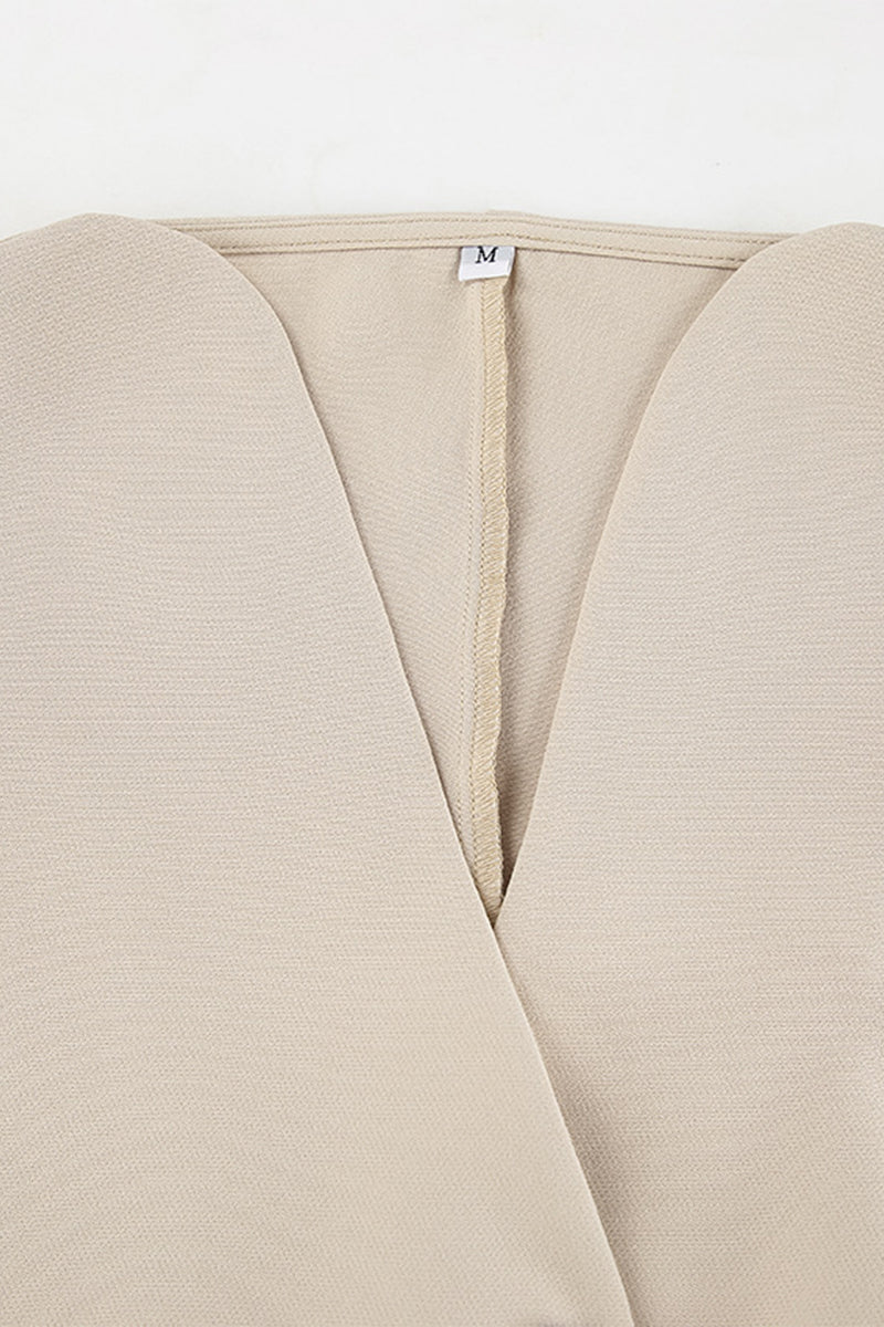 Casual Street Solid Color Pocket Buttons V Neck Short Sleeve Two Pieces