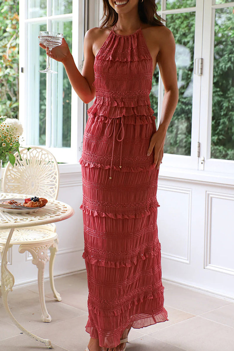 Sexy Schnür-Halter-Top, ärmellos, zweiteilig (4 Farben)