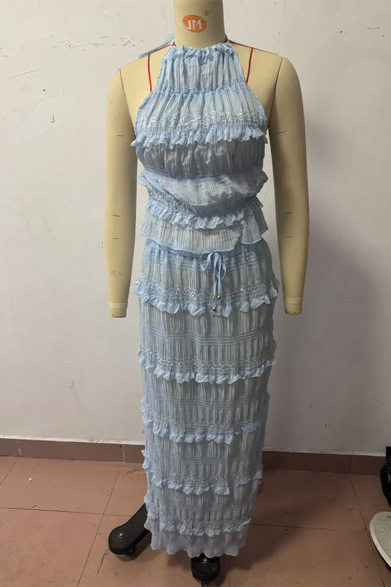 Sexy Schnür-Halter-Top, ärmellos, zweiteilig (4 Farben)