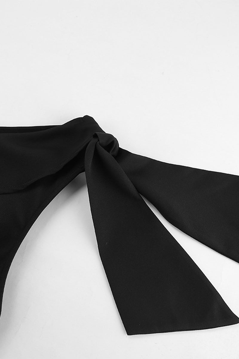 Robes décontractées sans manches à lacets et épaules dénudées