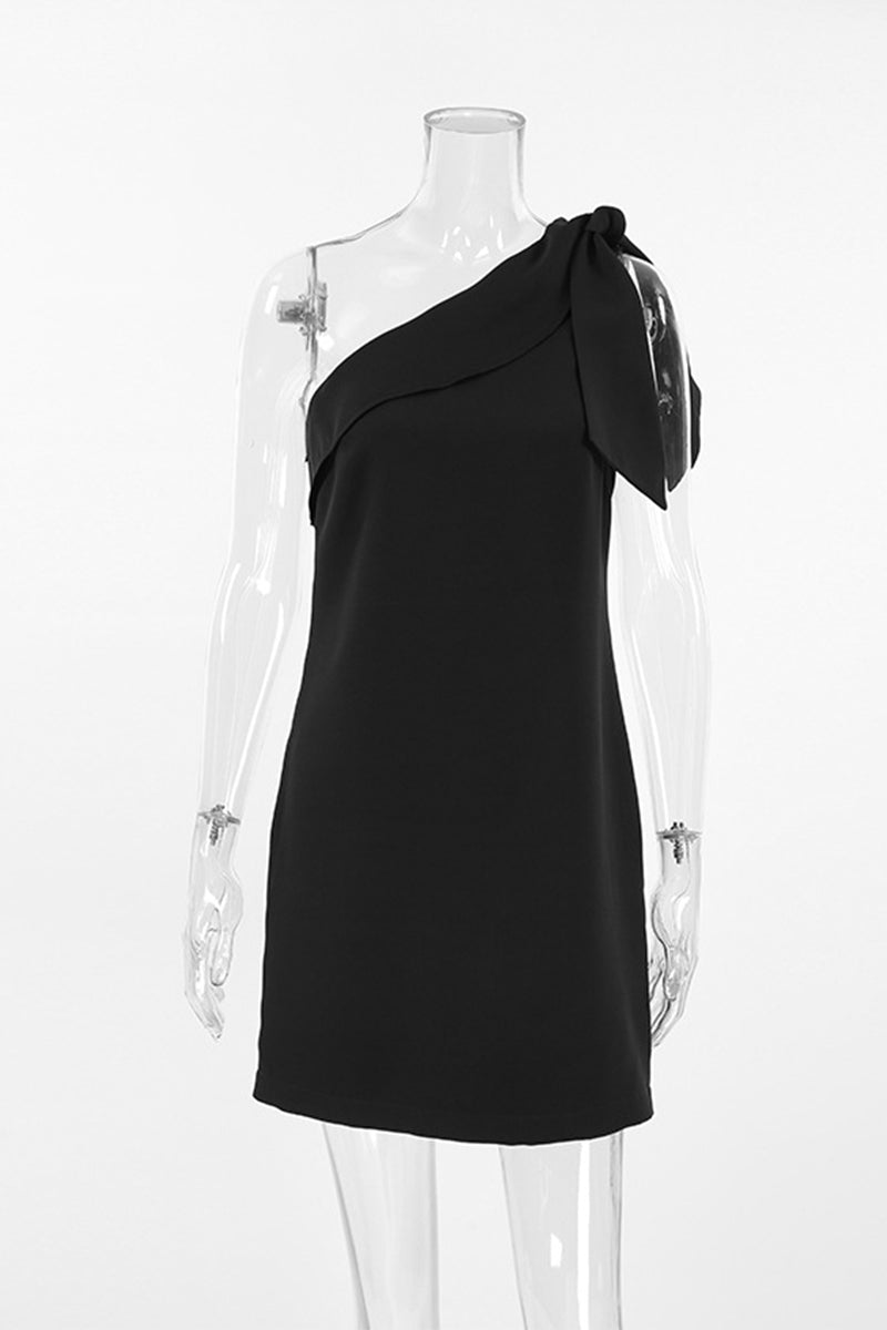 Robes décontractées sans manches à lacets et épaules dénudées