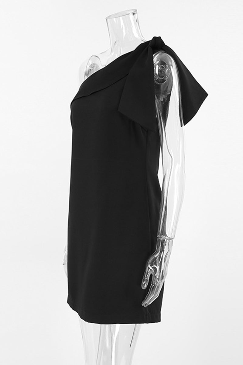 Robes décontractées sans manches à lacets et épaules dénudées