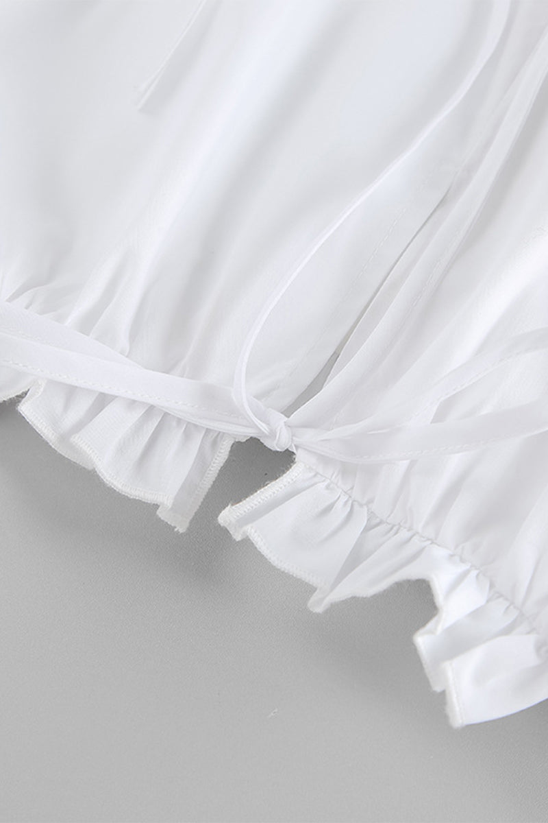 Robes décontractées sans manches, col rond, avec volants et patchwork.