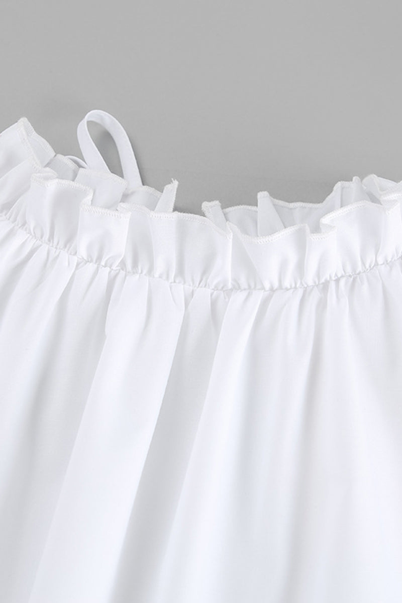 Robes décontractées sans manches, col rond, avec volants et patchwork.