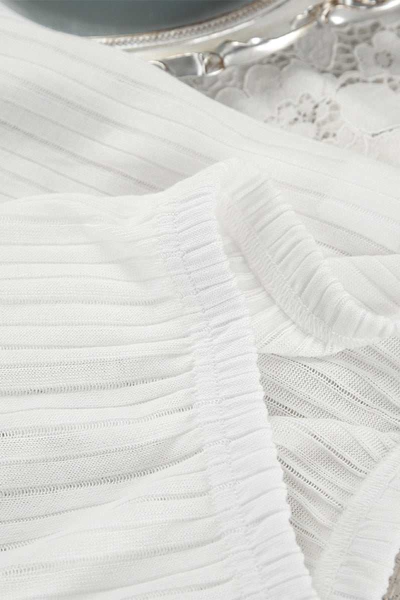 Casual Potholes U Neck Sleeveless Two Pieces