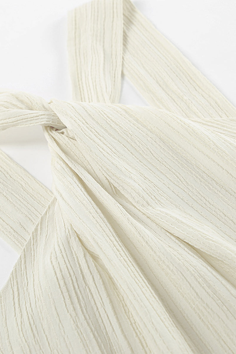 Robes de vacances sans manches, dos nu et à volants (3 couleurs)