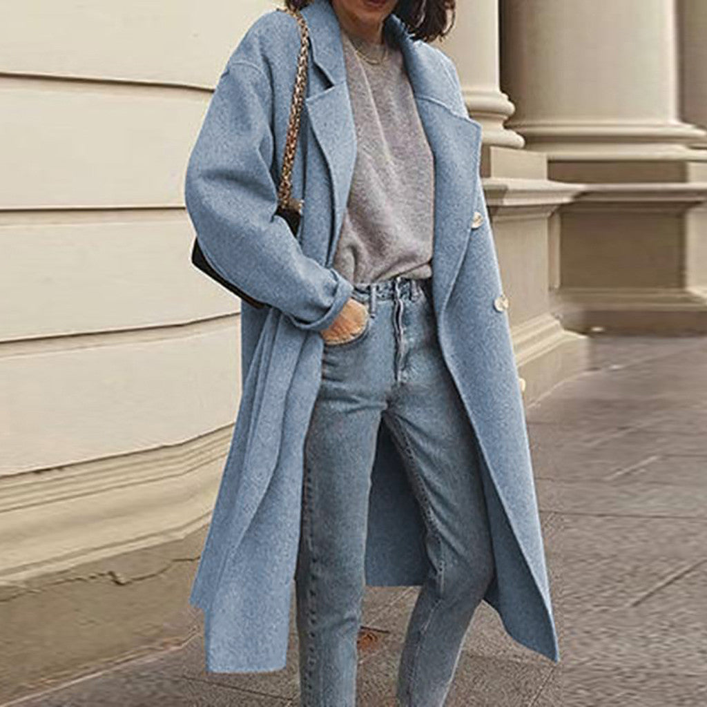 Double Breasted Woolen Coat