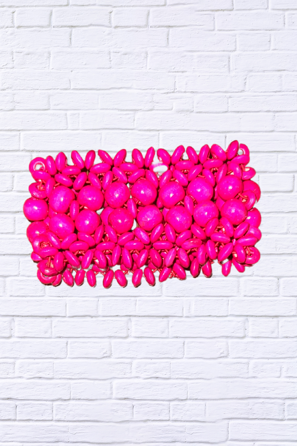 Boho Chic Vibrant Wooden Bead Stretch Bracelet