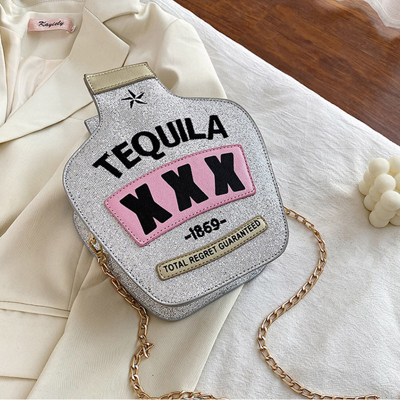 Sac bandoulière brodé à lettres tendance (3 couleurs)