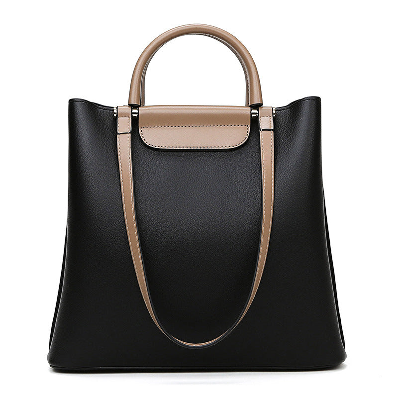 Large Capacity Handbag Vegan Leather