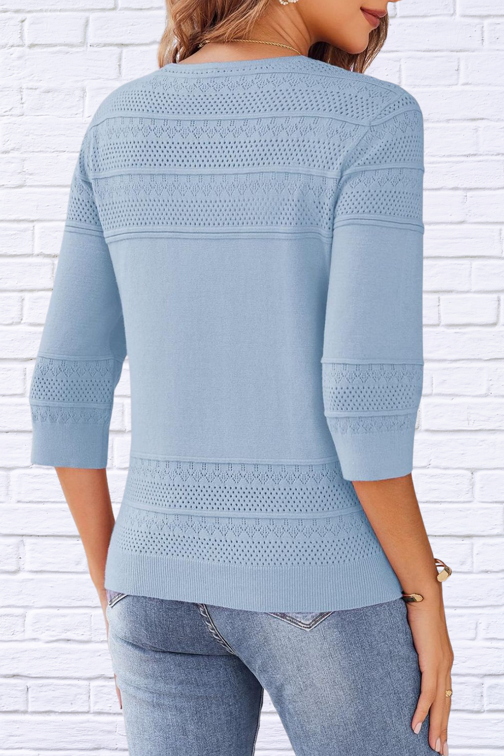 Button Up 3/4 Sleeve Cardigan – Classic Comfort with a Modern Twist