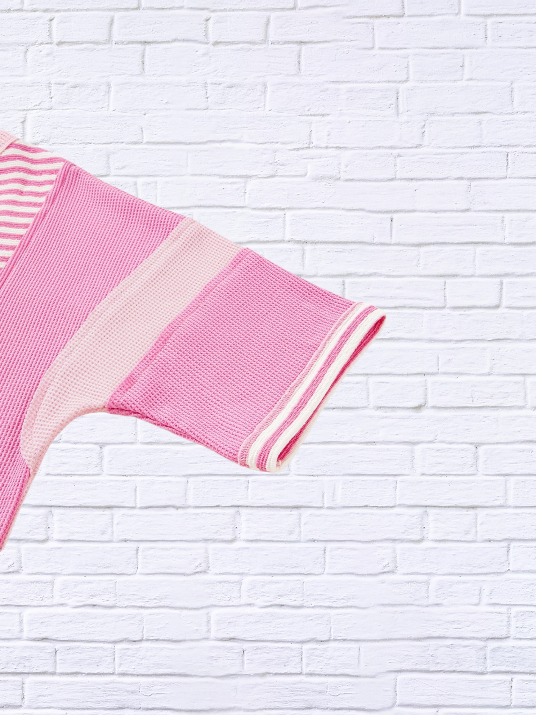 Stripe Color Block Half Sleeve T-Shirt