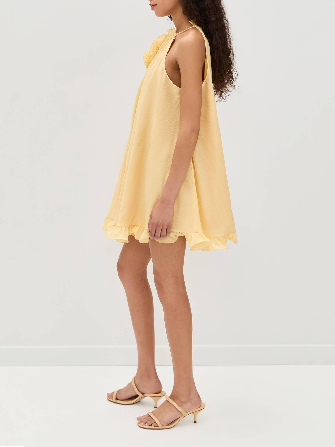 Vacation Style Three-dimensional Flower Dress