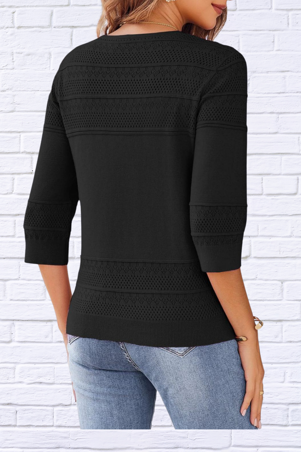 Button Up 3/4 Sleeve Cardigan – Classic Comfort with a Modern Twist