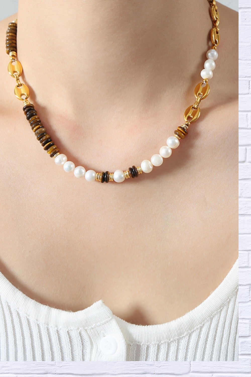 18K Gold-Plated Titanium Steel Necklace