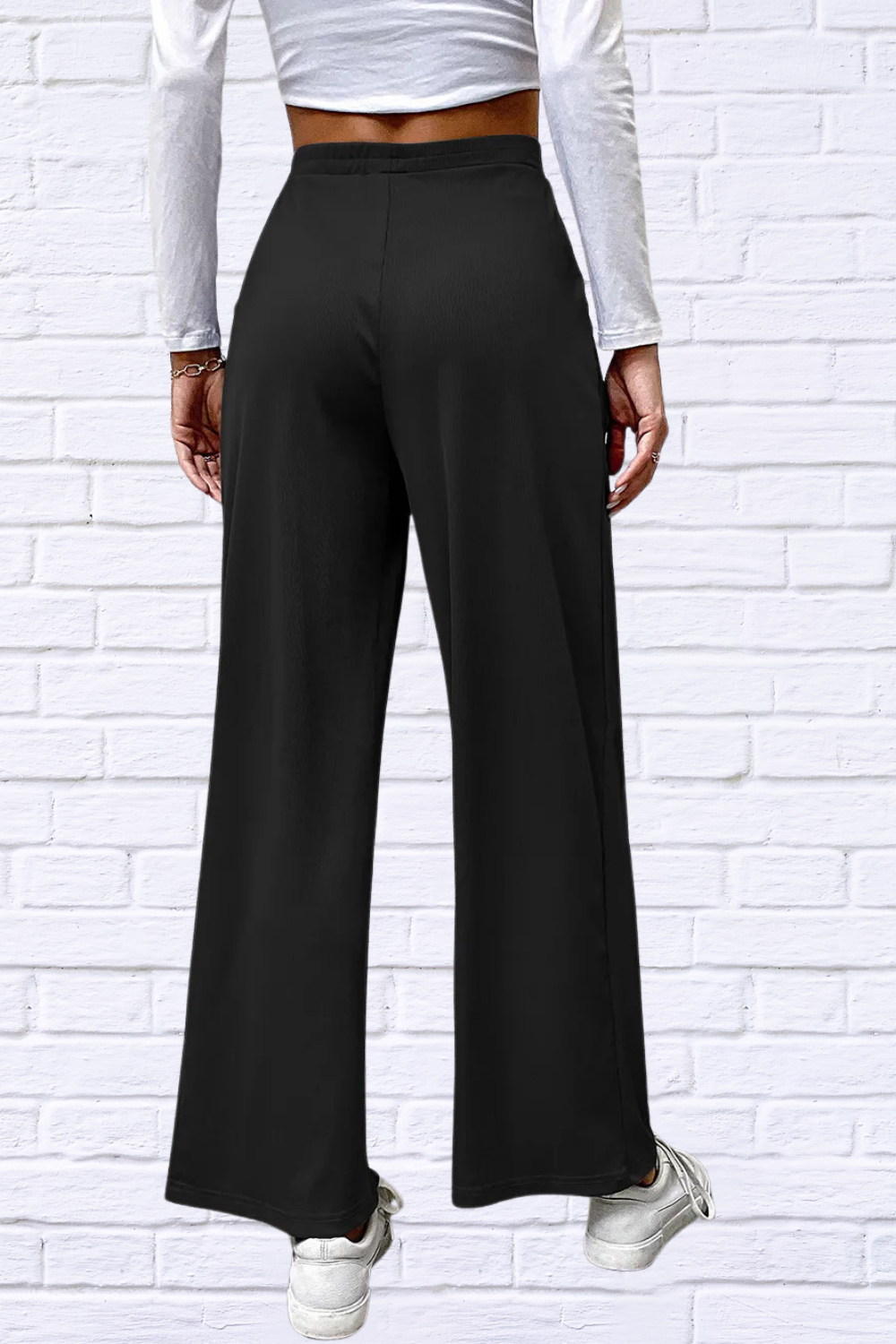 High Waisted Straight Pants