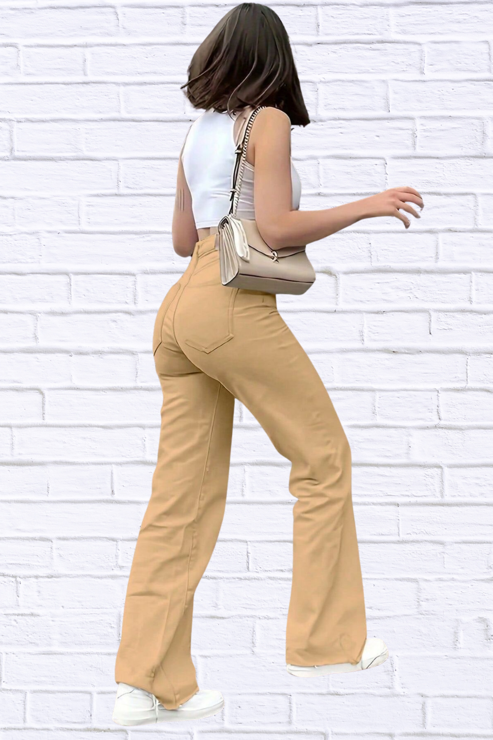 High-Waisted Wide Leg Jeans