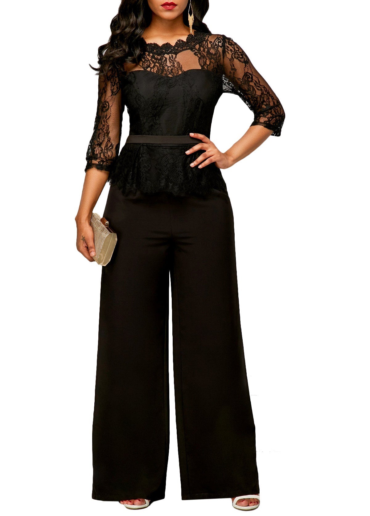 Formal Sexy Lace Jumpsuit