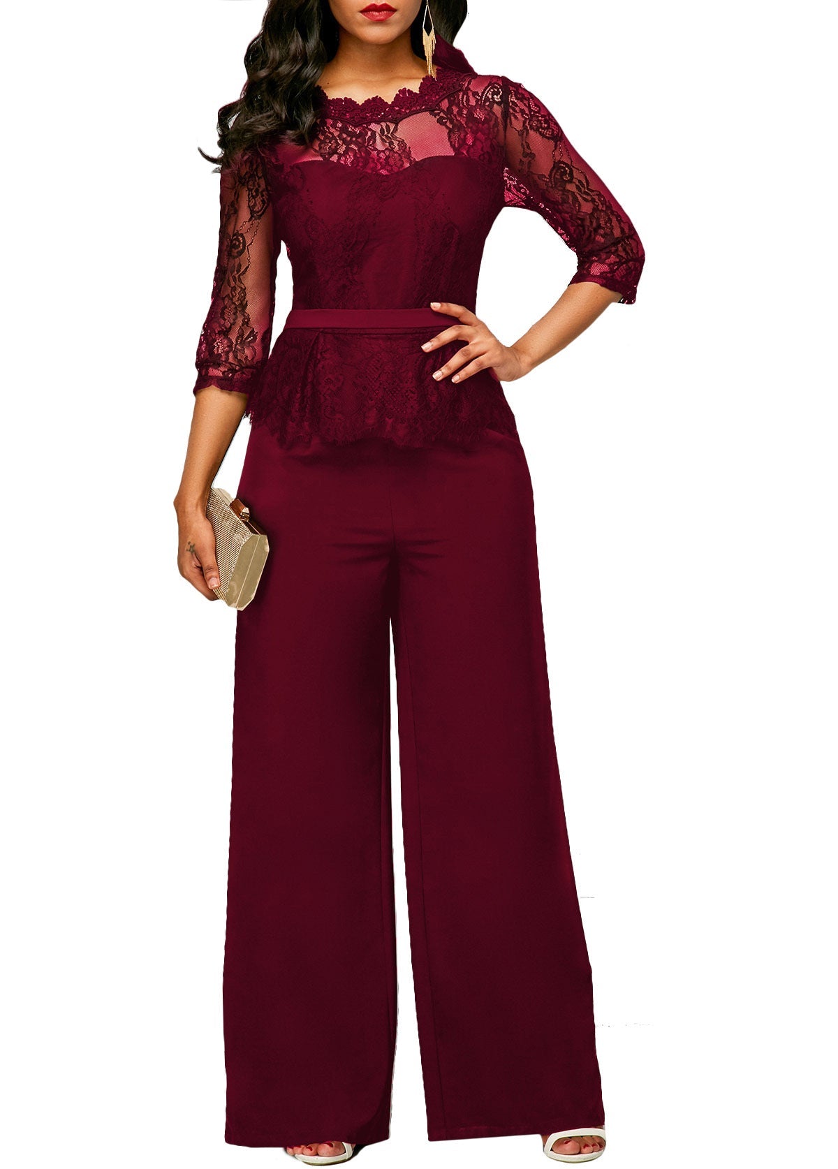Formal Sexy Lace Jumpsuit