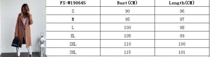 Double Pocket Woolen Long Sleeve Coat