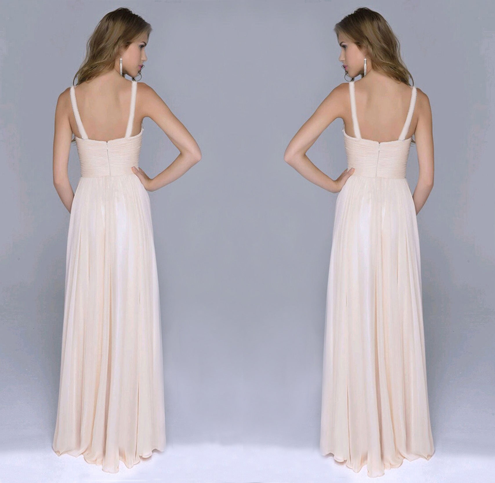Arianne Chiffon Sequin A Line Gown