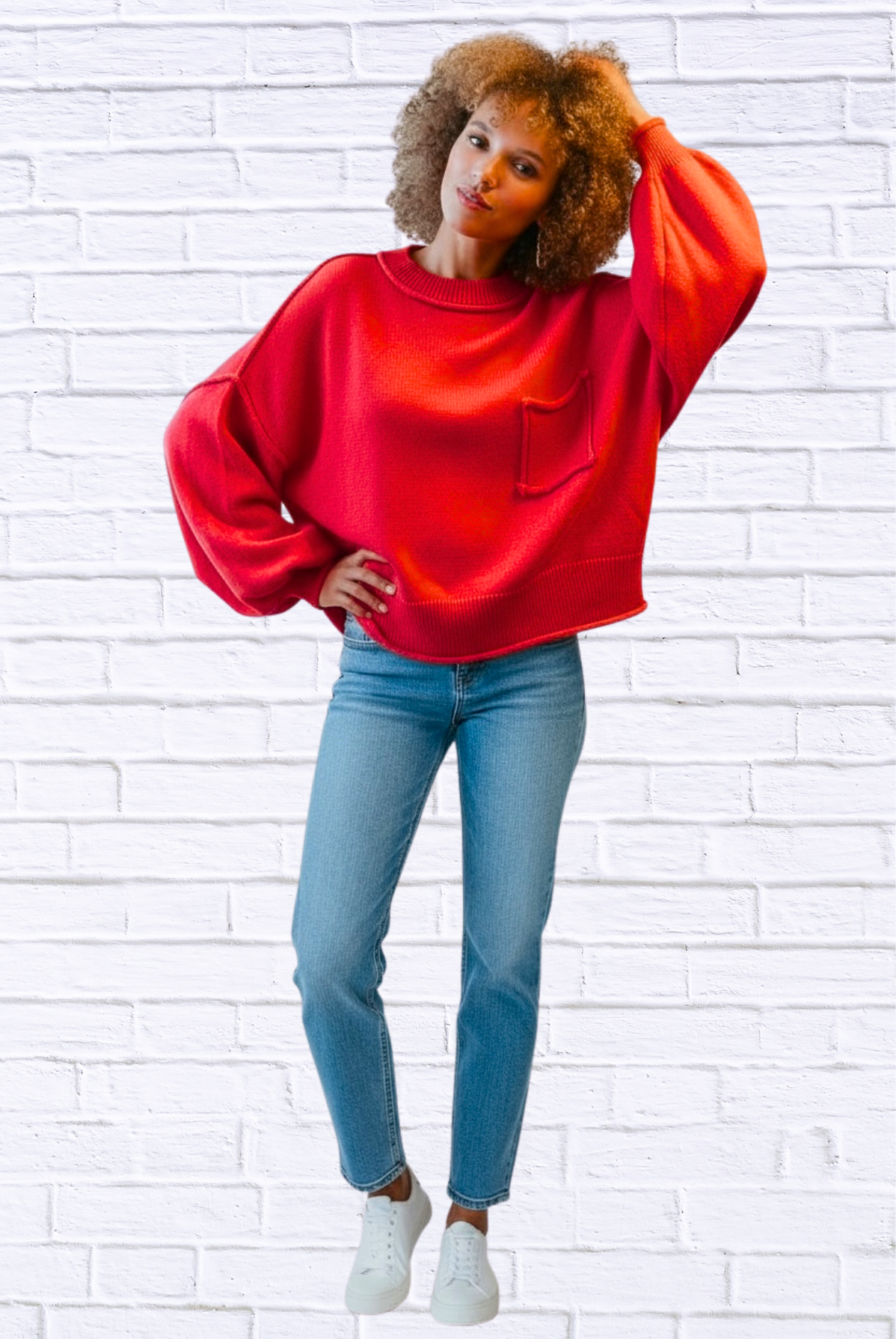 🩵 Changing Season Ribbed High-Neck Sweater