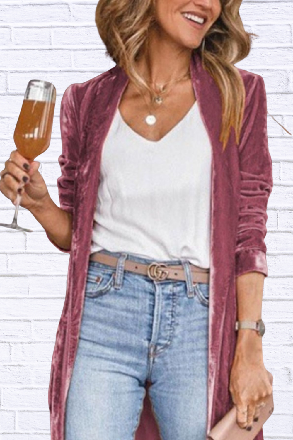 Open Front Long Sleeve Longline Cardigan