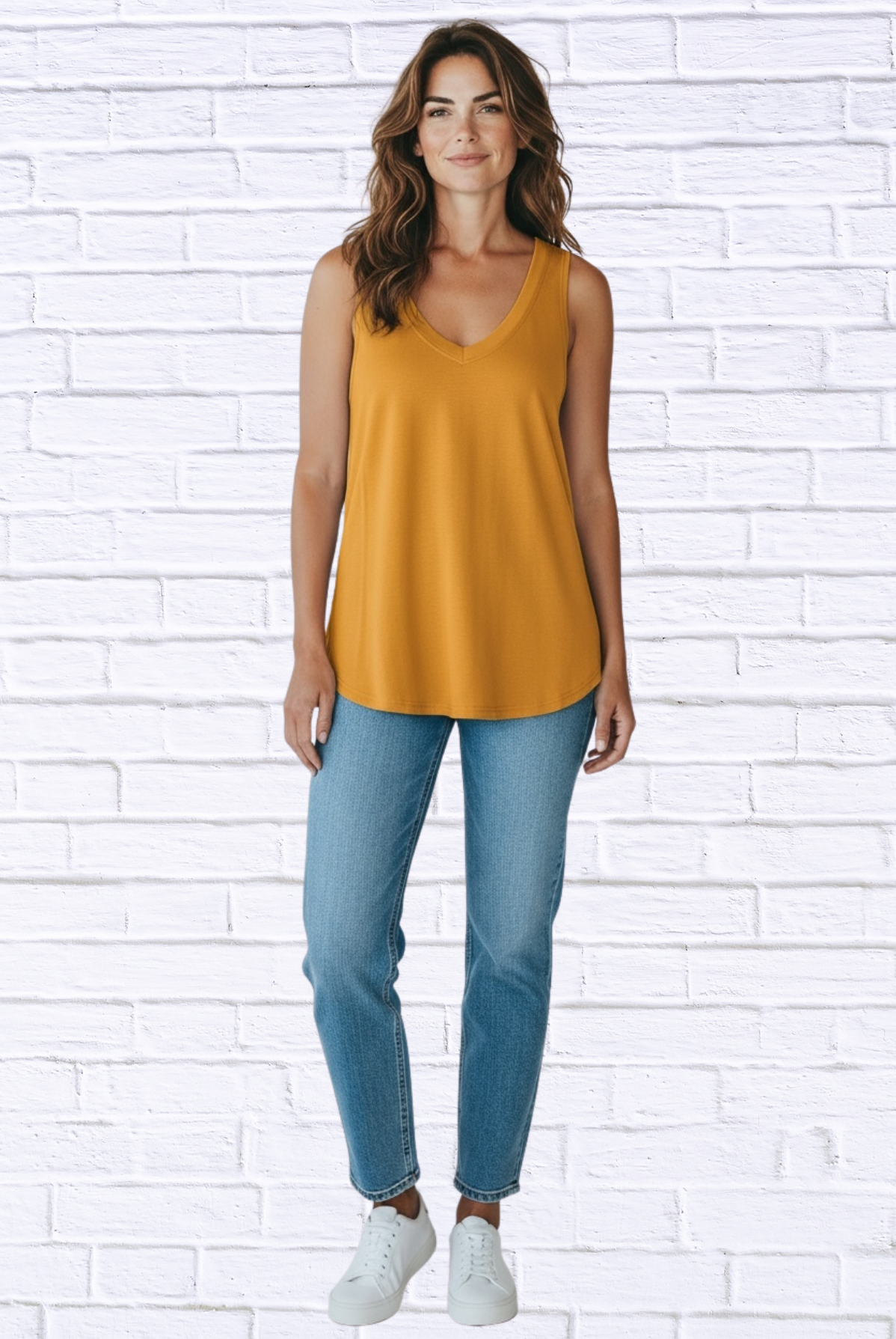 Women’s Soft Knit V-Neck Sleeveless Top – Lightweight Summer Tank in Multiple Colors