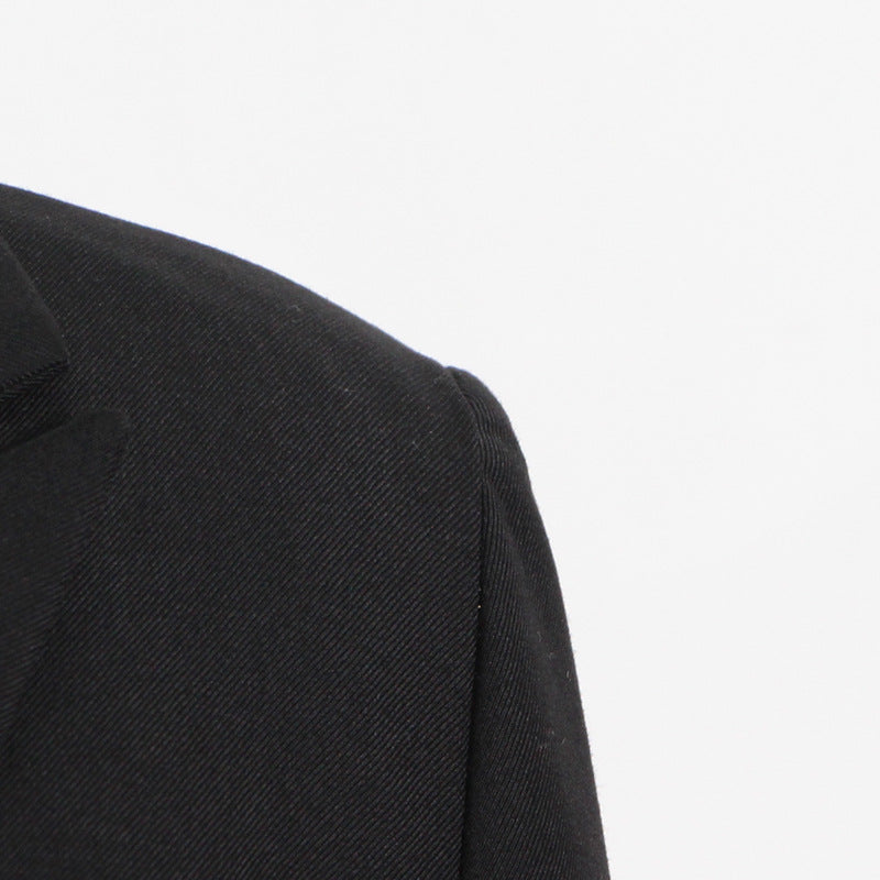 Denim Splicing Slim Blazer