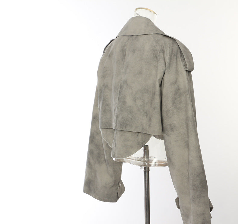 Camouflage Ink Skirt Suit