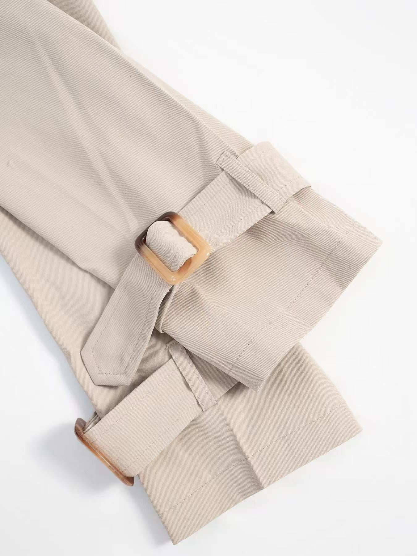 Belt Short Trench Short Jacket