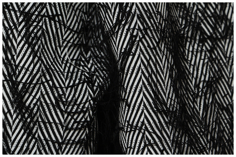 Contrast Color Star Trench Coat