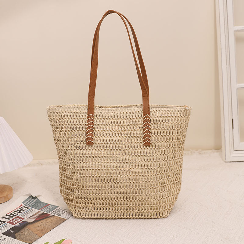 100% Natural Fibers Handbag Woven Rattan