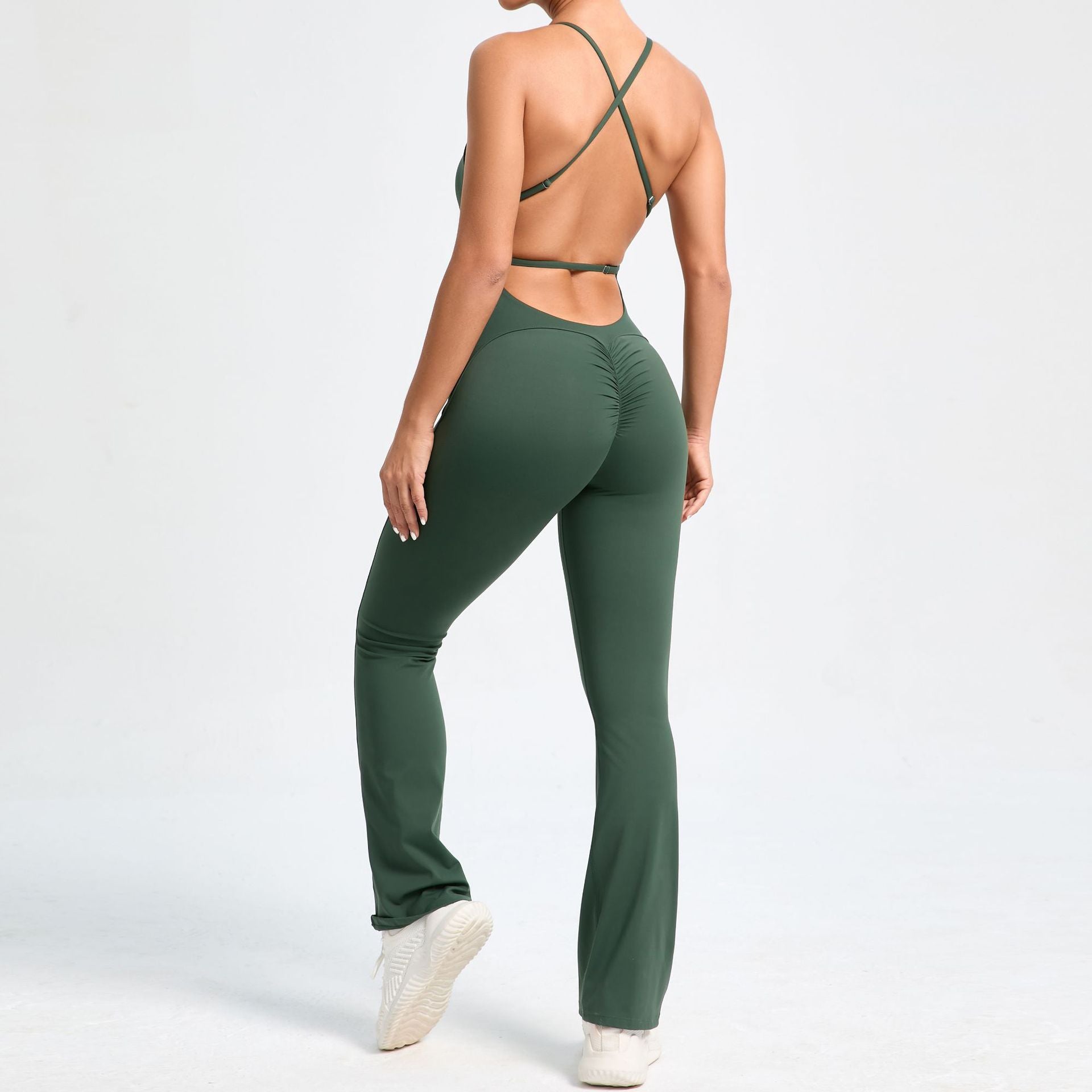 Open Back Sporty Jumpsuit