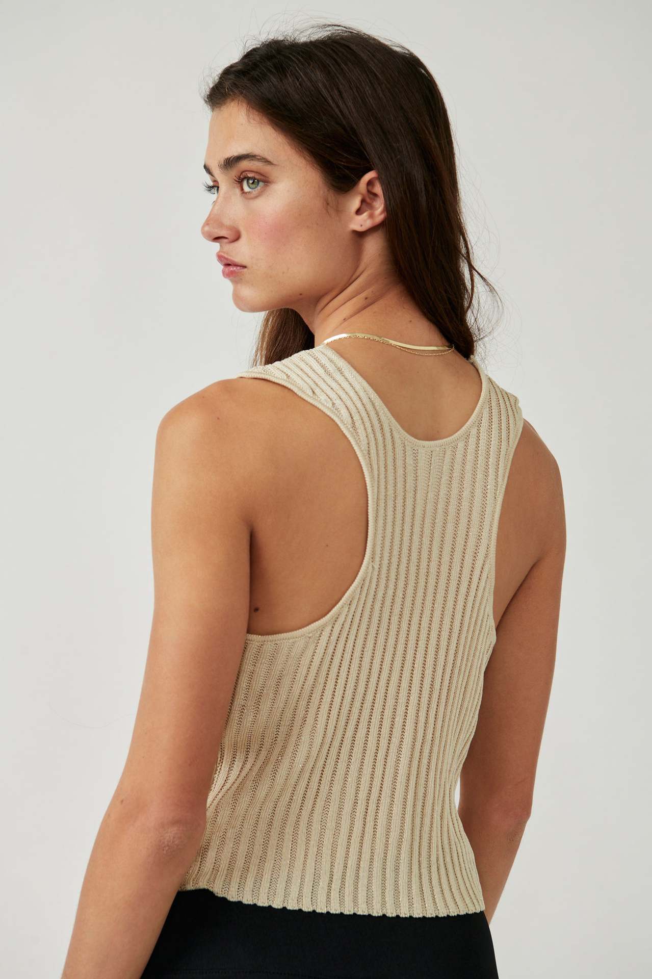 Wool Button Cardigan Vest